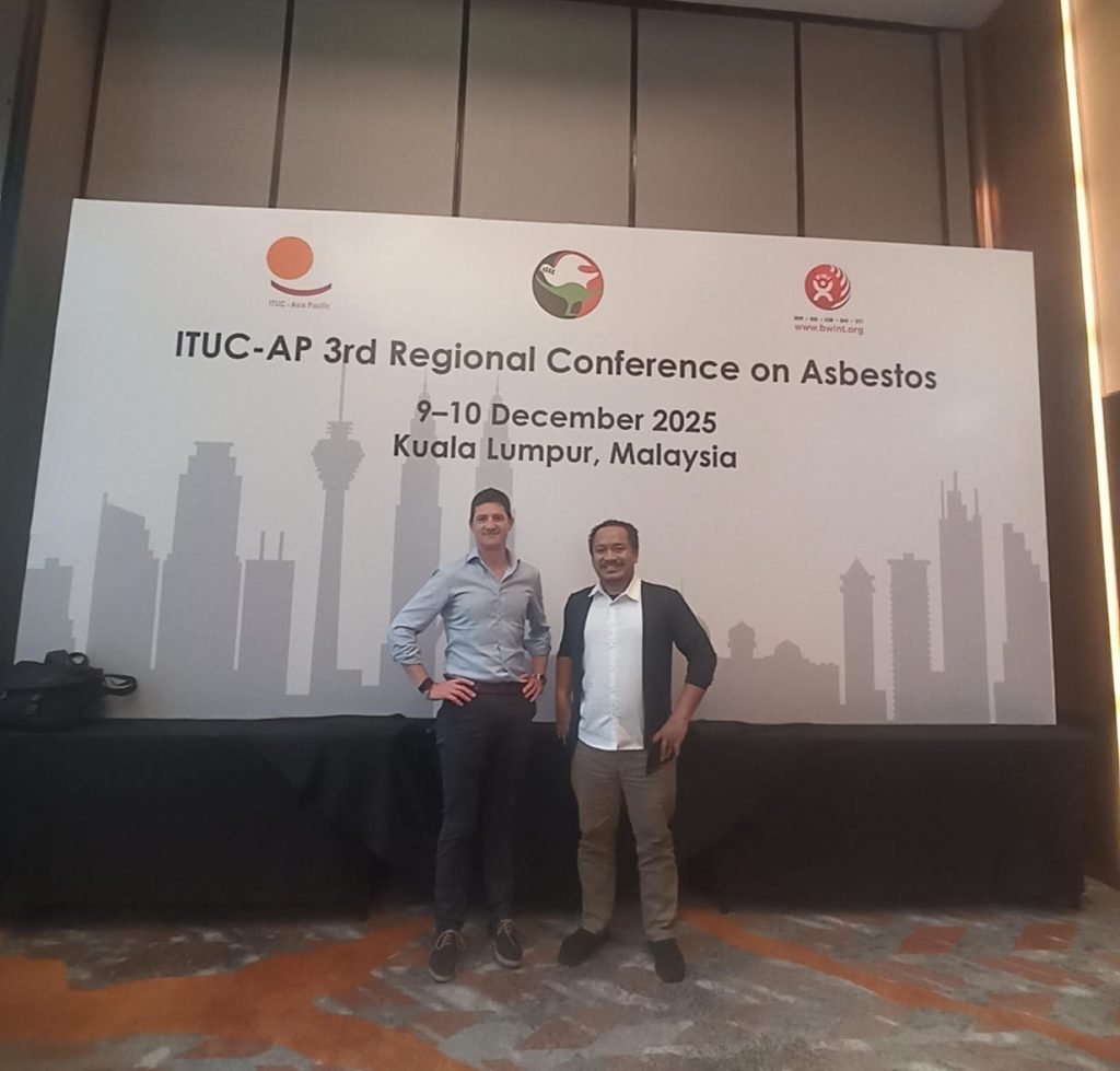 gw mewakili KSPI pada asbestos 3rd regional conference